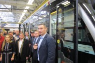 Vitaliy Klychko acquainted with a tram and vehicles of «Electron» Corporation production