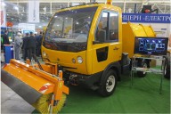 «Electron» trucks of multifunctional purpose in «CommunTech-2013» exhibition